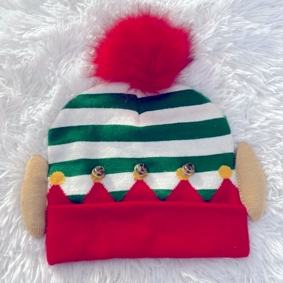 Christmas elf beanie w/bells - Picture 1 of 6